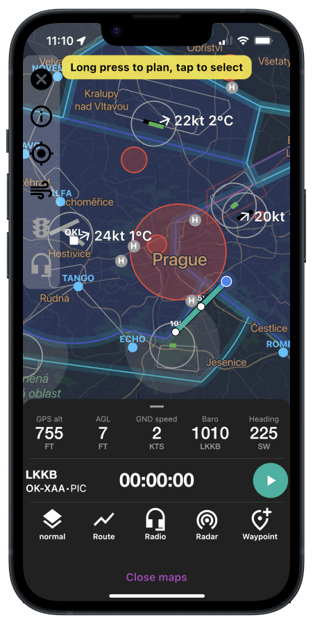 VFR navigation