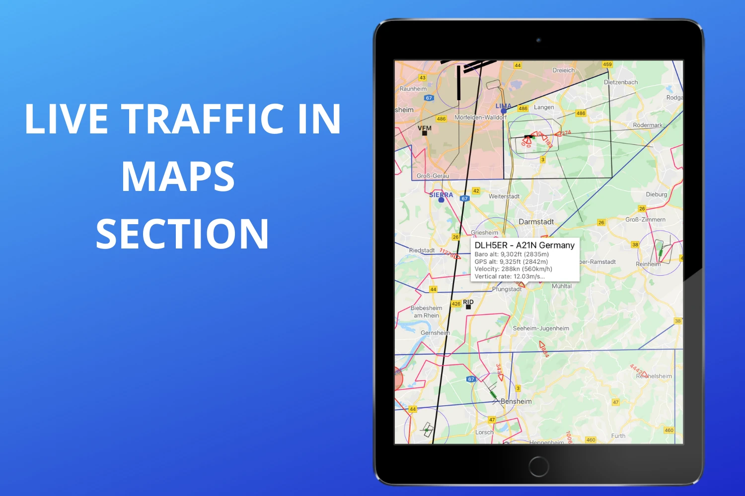 Live traffic in Maps